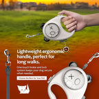 Retractable Dog Leash, 13ft Strong Nylon Tape with Auto-Locking Leash for Small Dogs up to 20 lbs, Tangle-Free, One-Touch Brake, Comfortable Grip, Panda Hug Design