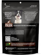 Natural Farm Power Bully Sticks Dog Chews (6”,8 Ounces), 2-in-1 Power Chews: Premium Beef Cheek Wrapped in Beef Pizzle, Double Chewing Time, Promotes Dental Health, Great for Medium Dogs