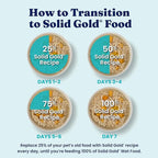 Solid Gold Wet Dog Food Topper & Meal Cups - for Adult & Senior Small Breed & Large Breed Dogs - W/Salmon, Chicken & Superfoods for Sensitive Stomachs, Gut Health & Skin & Coat Support - 3.5oz/6 Pack
