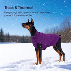 IECOii Large Dog Sweater - Thick Warm Neutral Purple-XL for Male or Female Dogs, Perfect for Christmas, Thanksgiving, Halloween - Fits Beagle, Corgi & More