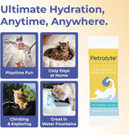 Petralyte Cat Hydration Electrolyte and Cat Joint Supplement | Hydration Support for Cats w/Glucosamine, Chondroitin, L-Glutamine, Taurine, Lysine & Prebiotics | for Chicken Lovers | 16 Packets