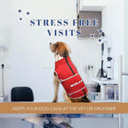 NCAA Georgia Bulldogs Dog Anxiety Calming Shirt Soothing Vest, for Dogs/Cats with Anxiety, Fears, Fireworks, Loud Noises, Dark, Lonely Keeps Dogs Calm & Feeling Safe, Relaxing Jacket, X-Small