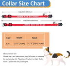 Personalized Cat Collars, Embroidered with Pet Name and Phone Number, Adjustable Nylon Breakaway Safety Release Buckle ID Collar,Custom Text with Bell for Cat or Kitten,Blue