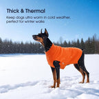 IECOii Extra Large Dog Sweater - XXXL Warm Xmas Dog Sweaters, Orange - 3XL for Large Dogs (Labrador, Husky, Doberman)