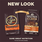Wellness CORE RawRev Grain-Free Dry Dog Food, Natural Ingredients, Made in USA with Real Freeze-Dried Meat (Adult, Turkey, 4 lbs) (Pack of 2)