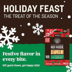 Earth Animal No Hide Stix - Long Lasting Rawhide Free Small Dog Chews Sticks, Holiday Feast - 20 Count Value Pack