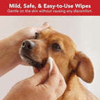 NOVEHA Pet Wipes - Formulated Pet Wipes - for Facial and Finger Folds, Underarms - 3" x 2" Size (450 Counts)