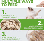 OPET Freeze Dried Duck Cat Treats, Single Ingredient Grain Free High Protein Pet Food for Cats and Dogs, Healthy Training Snacks，Freeze Dried Duck Breast Sliced Fillets (Duck Breast, 5.92 Ounce)