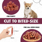 PAWUP Dog Treats Duck Cheese Sausage for Dogs, Fresh Duck, 12.5oz/355g, 1% Taurine Addded, Rawhide Free, Training & Rewards Dog Snacks