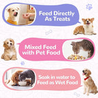 PAWUP Freeze Dried Duck Treats for Cats Dogs, Rawhide Free Freeze-Dried Raw Food Topper, High Protein, Gluten&Grain Free, 4.6oz