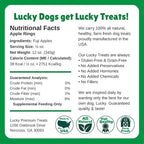Lucky Premium Apple Rings – Thin, Crispy, All Natural Jerky Apple Treats for Dogs, Vegetarian Dog Treats with Real Fruit (12 oz)