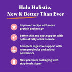 Halo Holistic Dog Food Wild Caught Salmon & Whitefish Formula, Healthy Grains Dry Dog Food, Complete Digestive Health, Kibble for Adult Dogs, 3.5 lb Bag