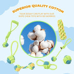 7 Pack Dog Rope Toys, Interactive Tough Chew Toys for Small and Medium Dogs, Clean Teeth and Relieve Boredom, Tug of War, Aggressive Chewers, Cotton Rope Knot Puppy Dental Toy