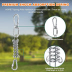 HOPET Dog Rope Toys,Dog Outdoor Bungee Solo Hanging Toy,Tether Tug of War Dog Toys for Pitbull Small Large Aggressive Chewers Dogs to Exercise