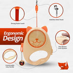 Dog & Cat Retractable Leash, 13ft Strong Nylon Tape with Auto-Locking, Tangle-Free Walking Pet Leash for Small Dogs/Cats Up to 20 lbs, One-Touch Brake, Comfortable Handle, PupPlay Design