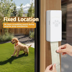 Dog Poop Bag Dispenser, Wall-Mounted Dog Bag Dispenser Outdoor or Indoor for Doggy and Pets, White Poop Holder for Yard and Park, Included 4 Rolls (60 Bags)