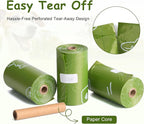 Poop Bags for Dogs - Leak Proof Waste Bags 160 Count Lavender scented Green Refill Rolls with Dispenser