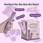 Choolip Squeeze Vita Stick Lickable Cat Treats & Dog Puree – 49-Count Skin & Coat Support Tubes, Creamy Grain-Free High-Protein Puree with Omega 3, Biotin & Vitamins for Healthy Fur & Skin