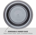 Loving Pets Bella Dog Bowls- Stainless Steel Dog & Cat Bowls - Spill Proof Dog Food Bowl, Cat Bowl, Puppy Essentials & Pet Supplies Great for Home & Travel (X-Large 65-100lbs, Blueberry)