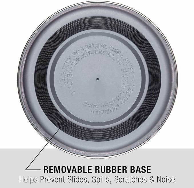 Loving Pets Bella Dog Bowls- Stainless Steel Dog & Cat Bowls - Spill Proof Dog Food Bowl, Cat Bowl, Puppy Essentials & Pet Supplies Great for Home & Travel (Large 35-65 lbs, Blueberry)