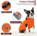 AOFITEE Winter Jacket for Extra Large Dogs, Warm Turtleneck Dog Coat with Back Zipper, Waterproof Dog Puffer Coat for Large Dogs,Winter Jacket Warm Snowsuit for Border Collie, Golden Retriever