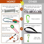 HOPET Dog Rope Toys,Dog Outdoor Bungee Solo Hanging Toy,Tether Tug of War Dog Toys for Pitbull Small Large Aggressive Chewers Dogs to Exercise