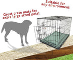 Majestic Pet Orthopedic Memory Foam Dog Crate Mat - Plush Pet Bed Pad for Crates & Kennels | USA Crafted | 48"x30" Villa Azure