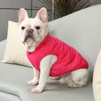 2 Layers Fleece Lined Warm Dog Jacket for Winter Cold Weather,Soft Windproof Large Dog Coat,Pink XXL
