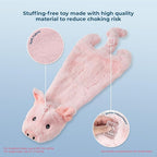 Best Pet Supplies Squeaky Dog Toys with Soft Durable Fabric for Small, Medium and Large Pets Interactive Toy for Indoor Play, Supports Active Biting and Play - Pig, Medium