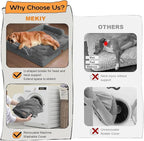 Small Dog Bed Waterproof Orthopedic Dog Beds for Medium Sized Dogs Comfy Pet Cat Bed with Sides, Washable Removable Cover