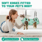 Supet Cat Grooming Hammock, Self-Adherent Cat Wrap for Cutting Nails, Anti-Escape Calming Wrap for Medicine, Nail Clipping, Teeth Brushing, Ear Cleaning