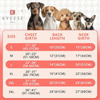 KYEESE Waterproof Dog Coat, Warm Windproof Jacket,Turtleneck Winter Dog Coats for Small Dogs with Leash Hole, Reflective Pet Clothes & Outdoor Apparel,Thick Fleece-Lined Winter Jacket,Navy Blue, Large