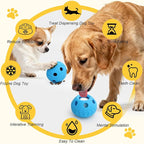 IFOYO Frozen Treat Dog Toy Ball for Small to Medium Dogs, Silicone Enrichment Dog Toys to Keep Them Busy, Reduce Anxiety, Puzzle Treat Dispensing Dogs Toys for Slow Food Training, Easy to Clean