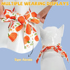SCENEREAL Thanksgiving Dog Bandana, Fall Pumpkin Double Side Dog Scarf for Small Medium Large Dogs Cats Puppy,Holiday Bandanas for Dogs Boys Girls, Premium & Soft Fabric Pet Accessories for Birthday