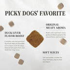 Herz Air-Dried Dog Food Venison & Duck Liver Recipe 1 lb, All-Natural, High-Protein, Grain-Free, Limited Ingredients, Complete & Balanced, Premium Canine Cuisine