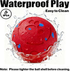 Dog Balls: Interactive Dog Ball, Self-Moving Dog Toy with Auto-Rolling & Bouncing, E-TPU Material, IP54 Waterproof, Motion-Activated, for Small/Medium/Large Dogs (Red)