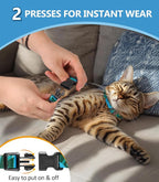 Halypet Cat Harness and Leash Set, Escape Proof [3 in 1 Adjustable & Lightweight] Cat Harness, Soft Comfortable Kitten Harness for Cats Safe, Easy to Wear, Outdoor Walking Travel