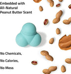 Playology Dog Toys | Squeaky Bounce Ball for Dogs - Bounces in Unpredictable Ways | Jumbo Peanut Butter Scented Toy - Easy to Clean and Made from Non Toxic Materials