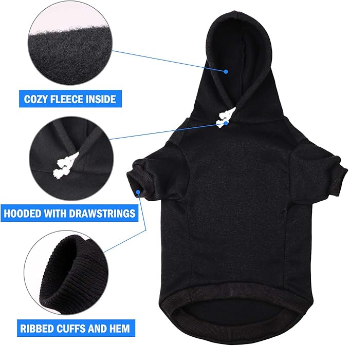 Dog Hoodie Sweater for Dogs Pet Clothes Buffalo Plaid Dog Hooded Sweatshirt Warm and Soft Breathable Cozy(Reindeer&L)