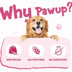PAWUP Duck Dog Chews, Donut Rawhide Treat, Long Lasting Rawhide Ring, Natural w/Taurine, 12.5oz
