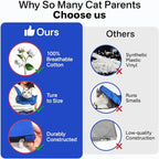Cat Carrier Pouch, Bonding Care & Stress-Free Calm, Soft Cat Carrier Bag for Adult Cats 10–20 lbs, Restraint Bag for Vet Visits, Grooming & Everyday Care – Klein Blue