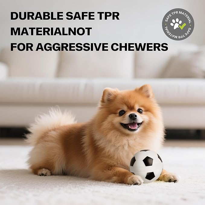 Pet Prime Active Rolling Ball for Dogs Motion Activated Rechargeable Automatic Interactive Dog Ball Toy with LED Light Self Moving Toy for Small Medium Large Dogs to Play
