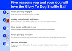 Glory To Dog Puppy and Small Breed Snuffle Interactive Foraging Dog Puzzle Ball Toy Christmas Green and Red