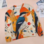 Womens Long Sleeve Tops Y2k Japanese Art Print Sweatshirts Fall Pullover for Women Crewneck Vintage Shirts Boho Tops