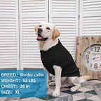 Mihachi Turtleneck Dog Sweater - Winter Coat Apparel Classic Cable Knit Clothes with Leash Hole for Cold Weather, Ideal Gift for Pet in New Year Black X-Small