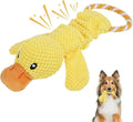 KOOLTAIL Duck Dog Toys, Tough Plush Dog Chew & Squeaky Toys with Crinkle Paper, Interactive Training & Tug of War Puppy Teething Toy for Indoor Outdoor Play, Soft Pet Toy for Small Medium Large Dogs