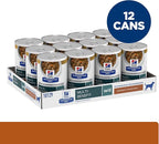 Hill's Prescription Diet w/d Multi-Benefit Digestive/Weight/Glucose/Urinary Management Vegetable & Chicken Stew Wet Dog Food, Veterinary Diet, 12.5 oz. Cans, 12-Pack