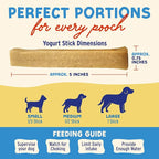 Himalayan Dog Chew Yogurt Sticks, Mixed Flavors, Dog Treats with Prebiotics, Probiotics & Protein, Digestive Support, Lactose & Gluten Free, Natural Dog Treat for All Breeds, Made in America, 4pk