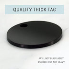 Ultra Joys Cat ID Tag Personalized Pet Tags, Durable Stainless Steel Small Pet Mini Dog Cat Tag Lightweight -Round Tag in Black