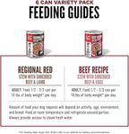 ORIJEN Real Meat Shreds Wet Dog Food Variety Pack: Regional Red + Beef Recipes 12.8oz Cans (6 Count, 3 of Each)
